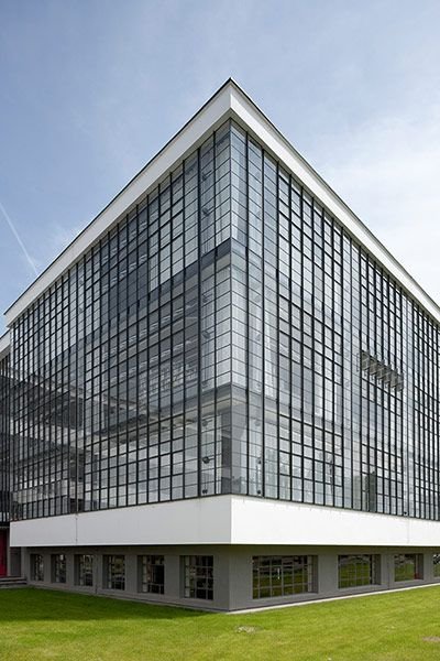 Glass-fronted modern building seen from the corner